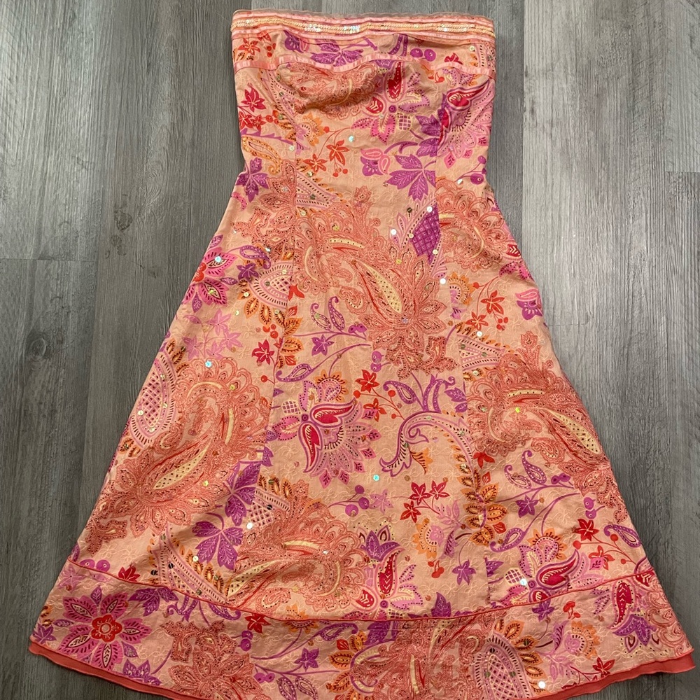 Vintage 90’s/Y2k Strapless sequin dress